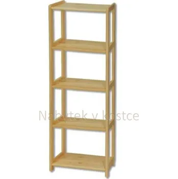 police Dřevěný regál DREWMAX BOG122 Šířka: 80 cm, Barevné provedení: Přírodní