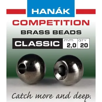Hanák Klasické mosazné hlavičky Black Nickel 3,2mm