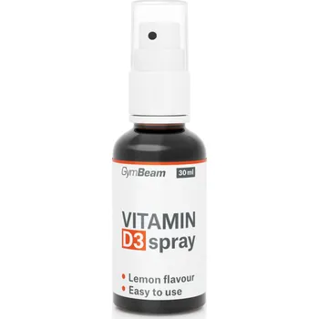 GymBeam Vitamín D3 Sprej 1000 IU 30 ml citrón 30 ml