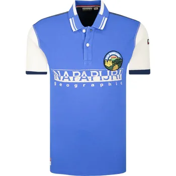 Pánská košile Napapijri Polokošile EISHOP | Barva:modrý | Velikost:M