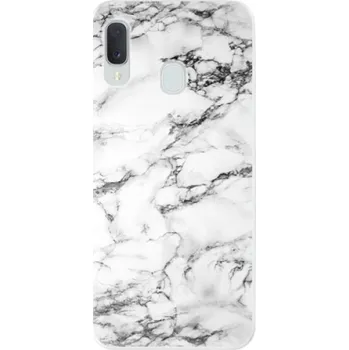 Pouzdro na mobilní telefon Silikonové pouzdro iSaprio - Samsung Galaxy A20e - White Marble 01 (Odolný silikonový kryt, obal, pouzdro iSaprio - Samsung Galaxy A20e - White Marble 01 - skvělá ochrana a pružnost, stylový UV potisk, lehkost, tiskne se v České republice)