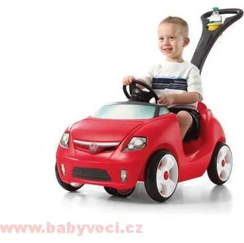 Odrážedlo Vozítko auto s vodící tyčí WHISPER II > varianta červený sportser