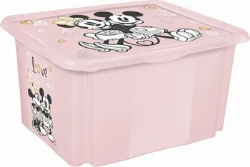 Úložný box Keeeper Minnie Mouse Box na hračky 30 l růžový/pudrový