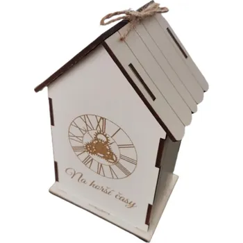 Pokladnička IDARY Dřevěná pokladnička - Na lepší časy