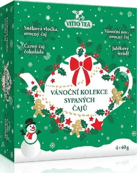 Čaj Vitto Tea Vánoční kolekce sypaných čajů 4 x 40 g