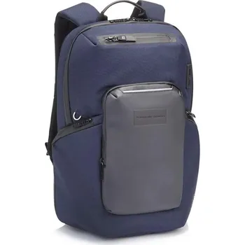 PORSCHE DESIGN Urban Eco Backpack S Batoh na záda malý tmavě modrá (Pánský batoh s madlem. Přihrádka pro 13" notebook a funkční kapsy na zip. Včetně pláštěnky.)