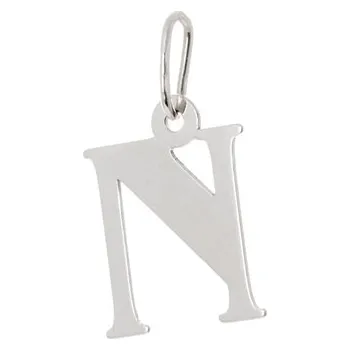 Přívěsek Přívěšek písmeno N z bílého zlata PA0064NBF