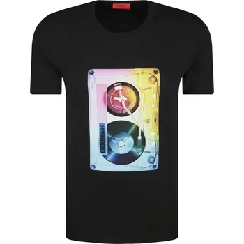 Pánské tričko HUGO Tričko Dours | Barva:černý | Velikost:S