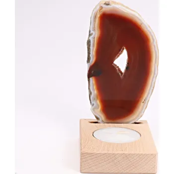 Svícen Magieprirody.cz Achátový svícen plát 10 cm - Top kvalita #405