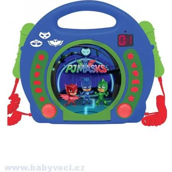 Hračka pro nejmenší Dětský CD přehrávač s mikrofony PJ masks > varianta masks