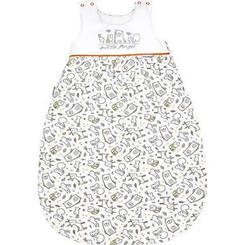 Fusak LITTLE ANGEL Spací pytel BIO Outlast® - bílá zvířátka/bílá vel. 86-92