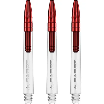 Příslušenství pro šipky Mission Násadky Sabre - medium - clear red