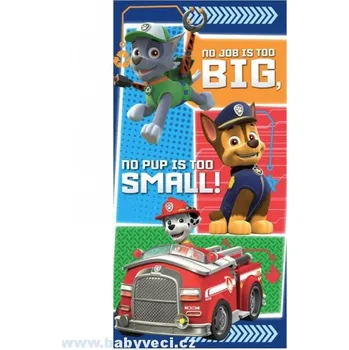 Osuška Paw Patrol tlapková patrola > varianta paw barevná