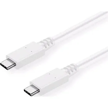 Počítač Kabel C-TECH USB 3.2, Type-C (CM/CM), PD 100W, 20Gbps, 2m, bílý
