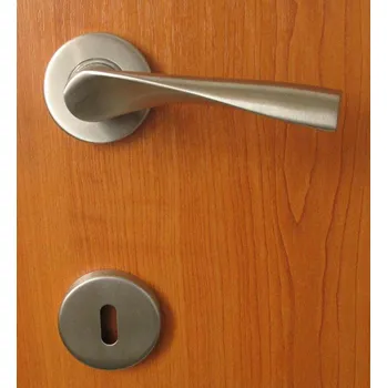 Dveřní kování Kování LUCCA klika/klika na vložku, NEREZ - rozetové dělené ková