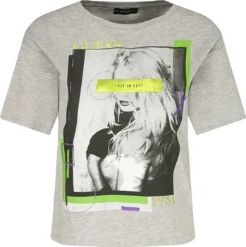 GUESS JEANS Tričko ANDINA | Barva:šedý | Velikost:XS