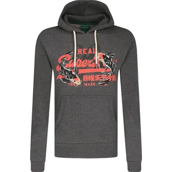 Pánská mikina Superdry Mikina VL RISING SUN | Barva:šedý | Velikost:M