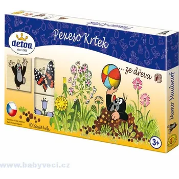 Desková hra Pexeso krtek krteček dřevěné