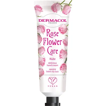 Péče o ruce Dermacol Rose Flower Care ochranný a vyživující krém na ruce