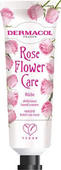 Péče o ruce Dermacol Rose Flower Care ochranný a vyživující krém na ruce 30 ml