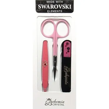 Crystal Bohemia Manikúra Swarovski růžová 3