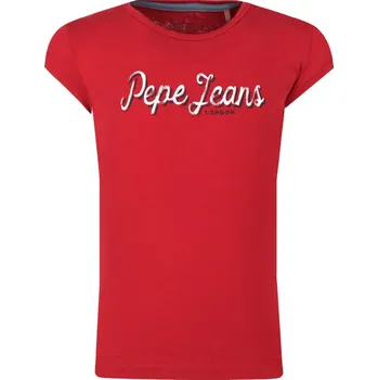 Pepe Jeans London Tričko | Barva:červený | Velikost:128