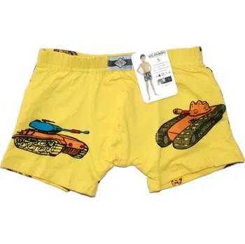 Dětské chlapecké trenýrky s potiskem TANK 605311 žlutá