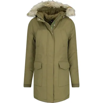 Dámská bunda Tommy Jeans Péřová parka TJW TECHNICAL | Barva:khaki | Velikost:M
