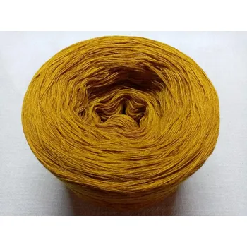 Příze Curry 3-nitka 1000m Bavlna/Akryl (Jednobarevné klubko 3n Curry)