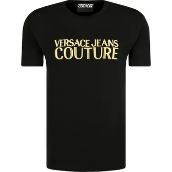 Pánské tričko Versace Jeans Couture Tričko INTERLOCK TERRY | Barva:černý | Velikost:L