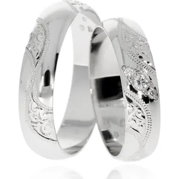 Prsten Zlatnictví Helios Zlaté snubní prsteny L-10 Kameny: Se Zirkony