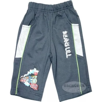 Dětské 3/4 třičtvrteční tepláky šedá. 68