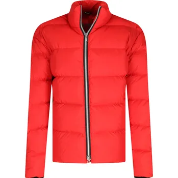 Moose Knuckles Péřová bunda s kšandami | Barva:červený | Velikost:M