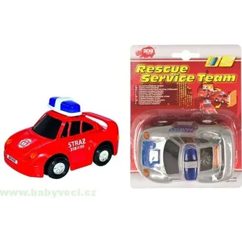 Auto policie otáčí se na překážce