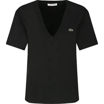 Dámské tričko Lacoste Tričko | Barva:černý | Velikost:34