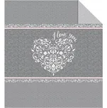 Detex přehoz na postel WZ K003 šedý 170 x 210 cm