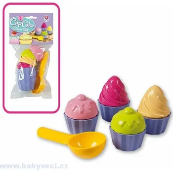 Hračka na písek Sada tvořítek cupcake na písek i do kuchynky