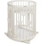 Mimiko kulatá postýlka 9v1 Crowns - Milk