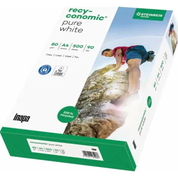 Papír pro tiskárny Recyconomic Pure White ISO 90 A 4 500 Blatt 80 g