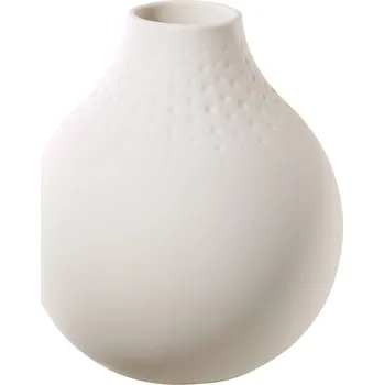 Váza VILLEROY & BOCH Malá váza PERLE z kolekce MANUFACTURE COLLIER BLANC