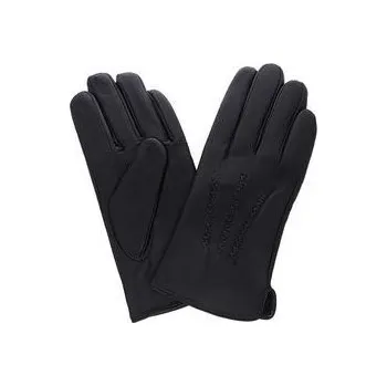 Rukavice Pánské kožené rukavice černé PRIUS RSM-003 Velikosť: L