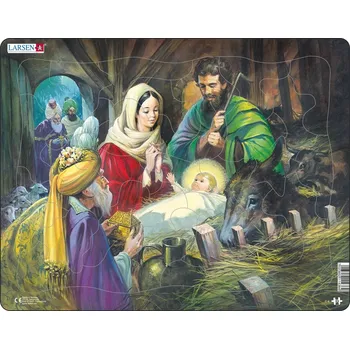 Cizí jazyk Puzzle Narození Ježíška