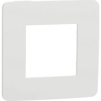 vypínač a zásuvka Krycí rámeček NOVÁ UNICA STUDIO COLOR jednonásobný, Bílý/Bílý SCHNEIDER NU280218