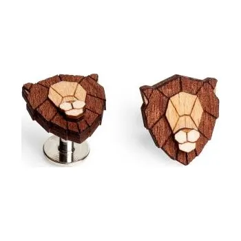 Manžetový knoflíček BeWooden manžetové knoflíčky Lev