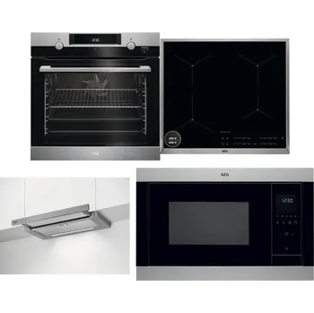 Set domácích spotřebičů AEG Mastery SteamBake BCK455350M + AEG Mastery SenseBoil IAE64413XB + AEG DPE5660M + AEG Mastery MSB2547D-M