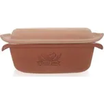 Forma na pečení chleba ORION 33x16 cm s víkem keramika hnědá