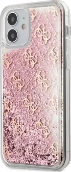 Pouzdro na mobilní telefon Guess Liquid Glitter 4G pro Apple iPhone 12 Mini