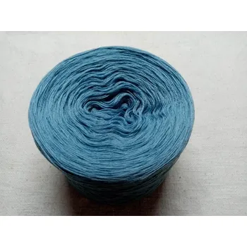 Příze Modrá merino 3-nitka 1000m (Duhové klubko Modrá merino)