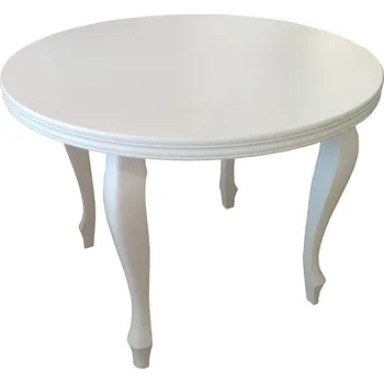 Jídelní set Stůl 100x100 Bílý Mat