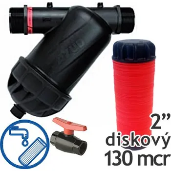Ochranný vodní filtr Proplachovací diskový filtr Azud modular 100, 2″, 130 mcr (vč.odkalovacího ventilu)